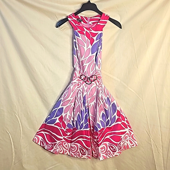 Muse women Floral dress, Size 4, Color: Pink, purple, white, lavender - Picture 2 of 9